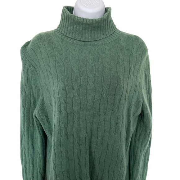 Green Turtleneck Sweater - Picture 4 of 7